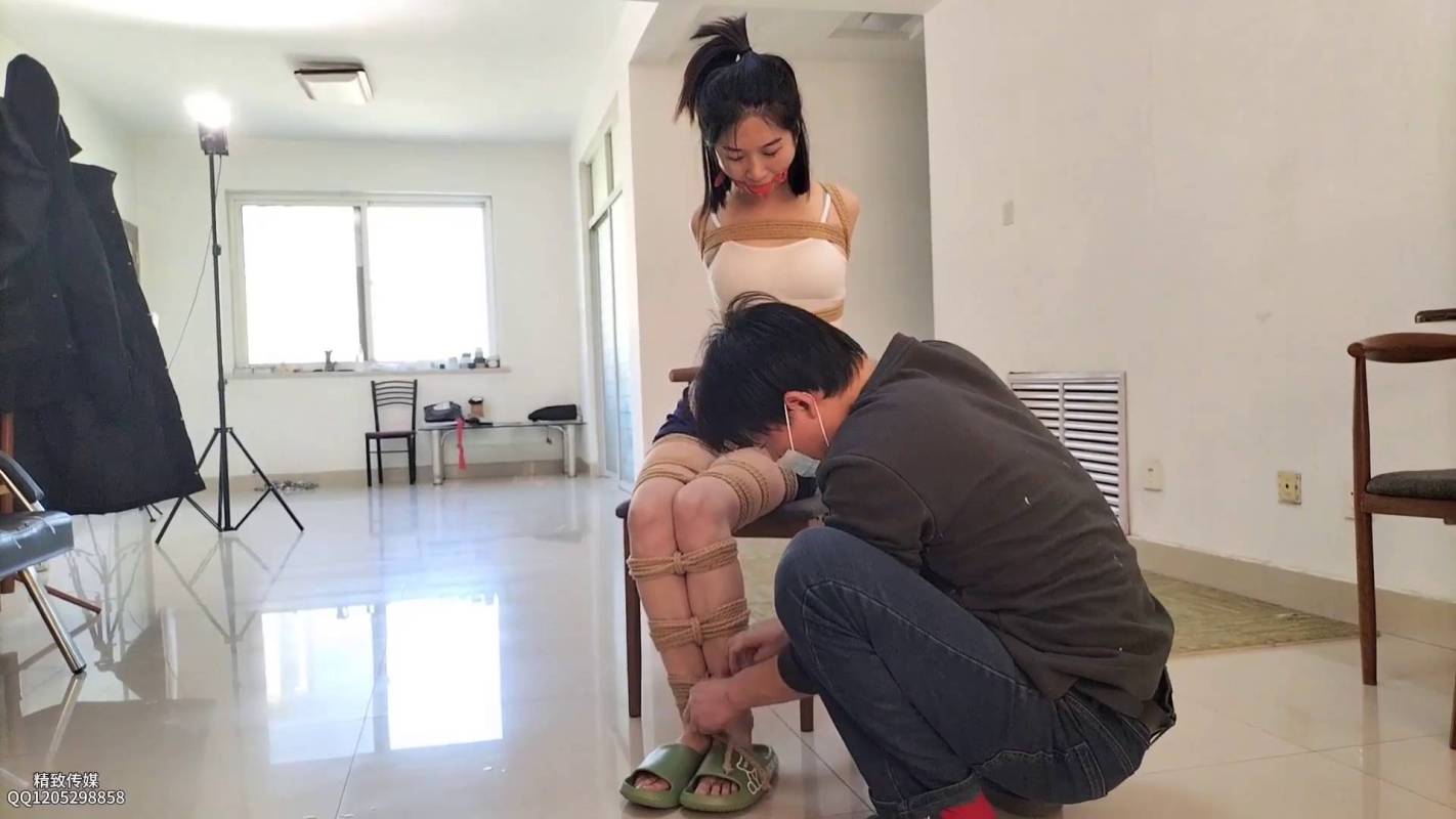 精致绳艺kb之茹茹欧式紧缚口水收集!