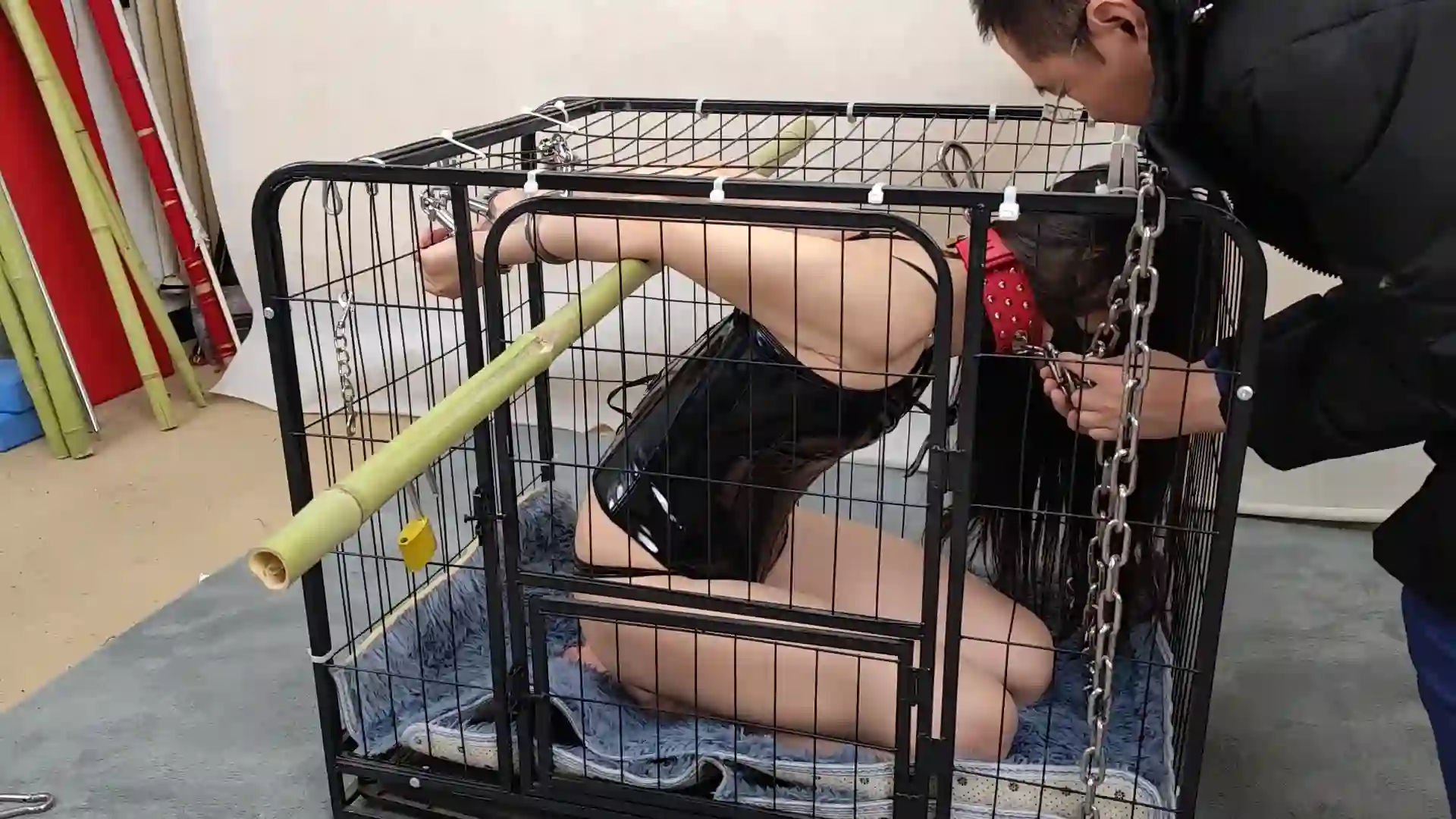 随心原创蓉城大院新网址新作绳艺kb社区之杨蕊桀骜不驯的籹王笼子驯化！这部作品可以在线看！